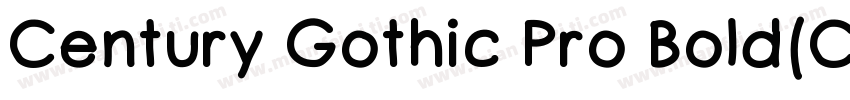 Century Gothic Pro Bold(CenturyGot字体转换
